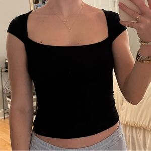 Wild Fable Black Crop Top
